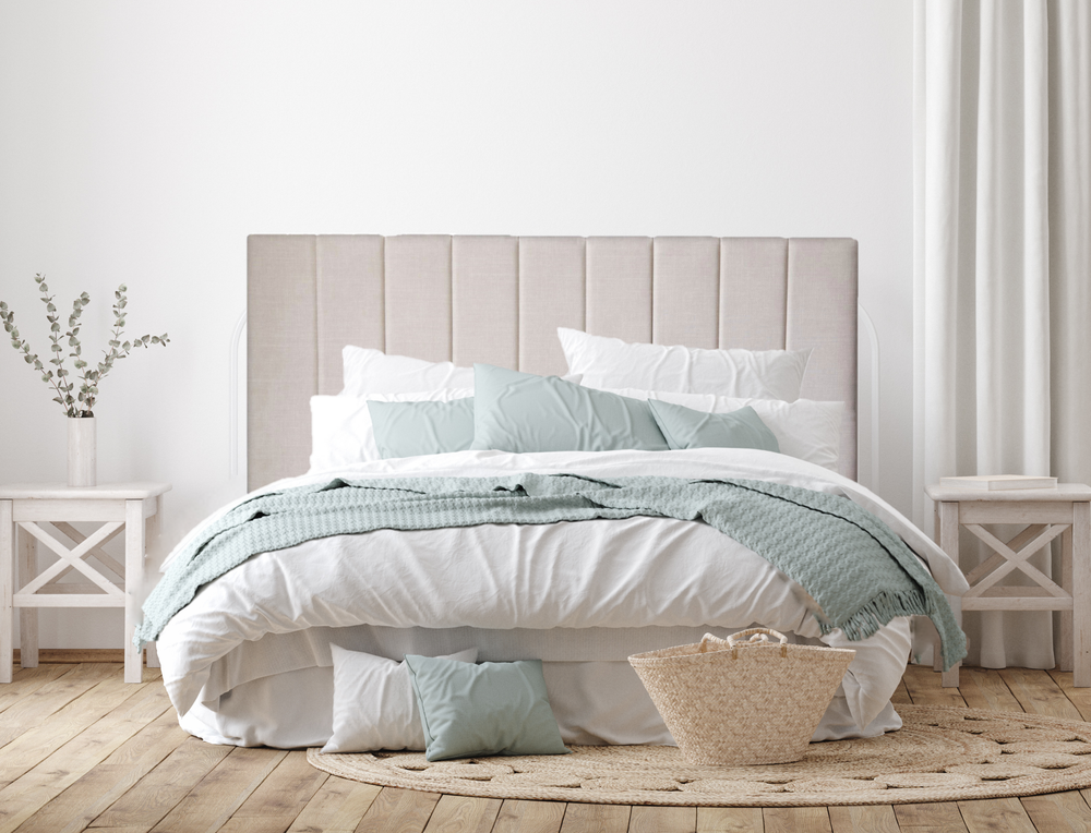 Bed Frame & Mattress Bundle (Super King, King, Queen) - Camilla Coastal Luxe (Cream Linen)